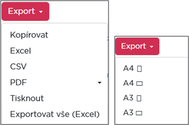 Možnosti formátů exportu a nabídka PDF formátů.png